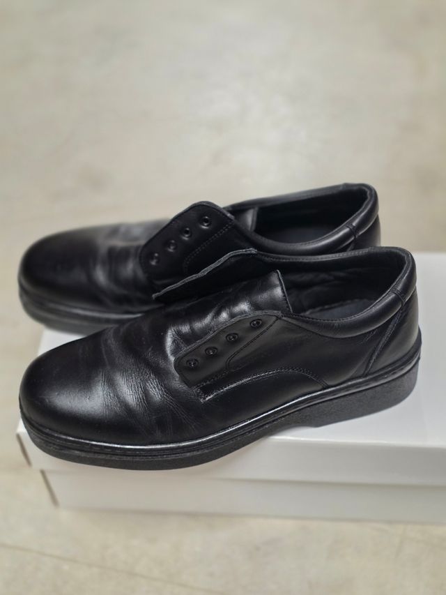 Zapatos Piel Napa Negro - Talla 42
