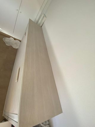 Cama plegable madera blanca - Como nueva