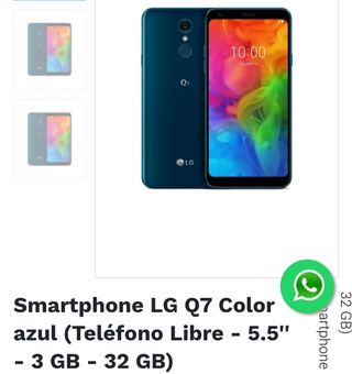 LG Q7 Blu - Smartphone