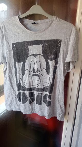Camiseta Mickey Mouse Gris