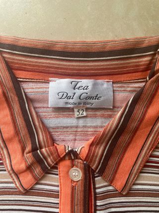 Polo Donna Arancione a Righe - Tg. 52