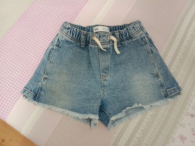 Shorts vaqueros niña 8 años Zara