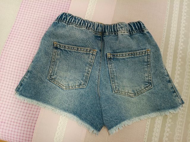 Shorts vaqueros niña 8 años Zara