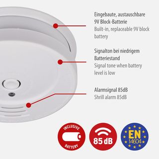 Brennenstuhl detectores de Humo Set, 3X RM C 9010