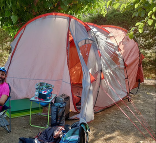 Tienda de campaña Easy Camp Huntsville600rojo gris