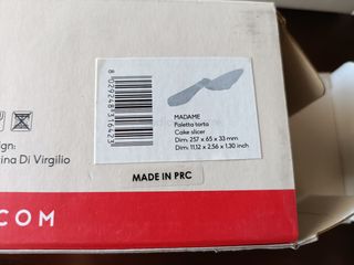 Set taglio torta coltello e paletta in plastica