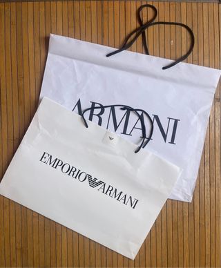Armani Bolsas de compra - Blancas