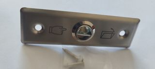 Pulsador puerta acero inoxidable