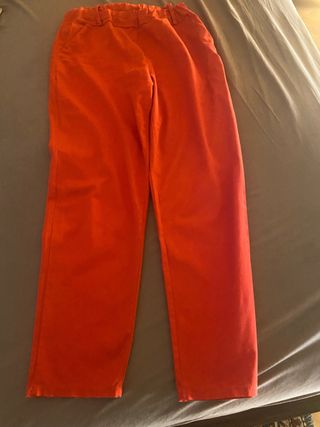 Pantaloni Cotone Rosso corallo