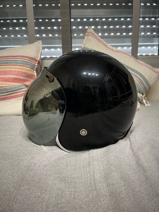Casco moto vintage RXA visera Burbuja