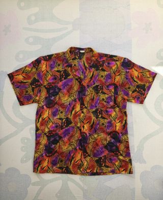 Camisa Vintage | Laranja e Roxa