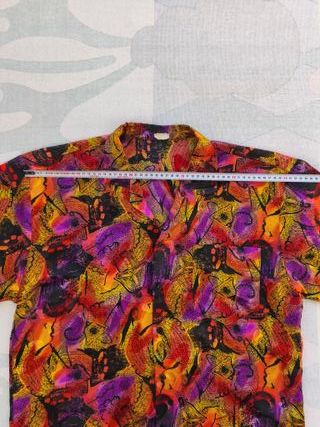 Camisa Vintage | Laranja e Roxa