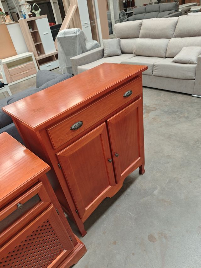 Mesa centro y mueble TV madera