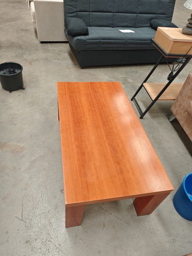 Mesa centro y mueble TV madera