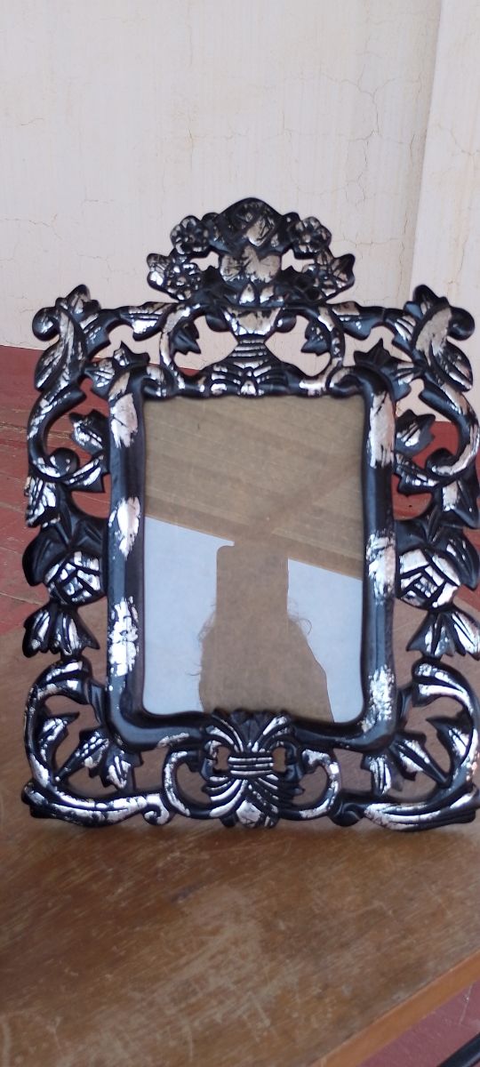 Molduras Vintage l preto prata