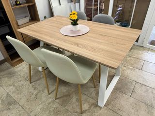 ¡Estrena! Mesa Extensible + 4 Sillas Nórdicas