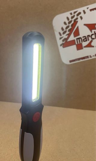 Lampada LED COB portatile - Luce bianca e rossa