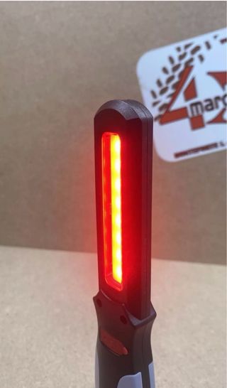 Lampada LED COB portatile - Luce bianca e rossa