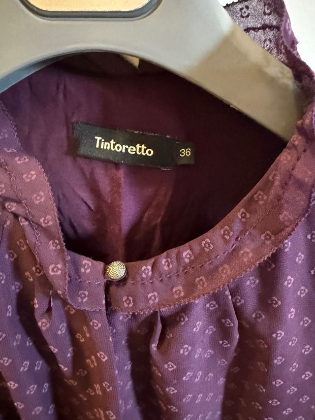 Vestido Tintoretto morado - Talla S