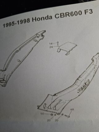 Kit Tornillos Honda CBR600F3
