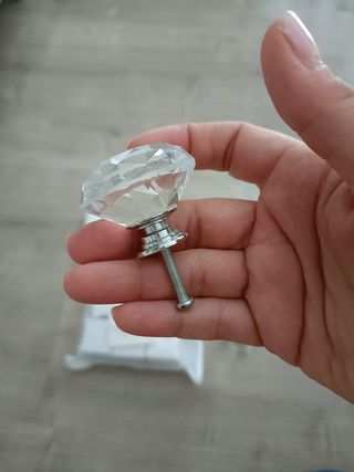  10 Pomos cristal brillante