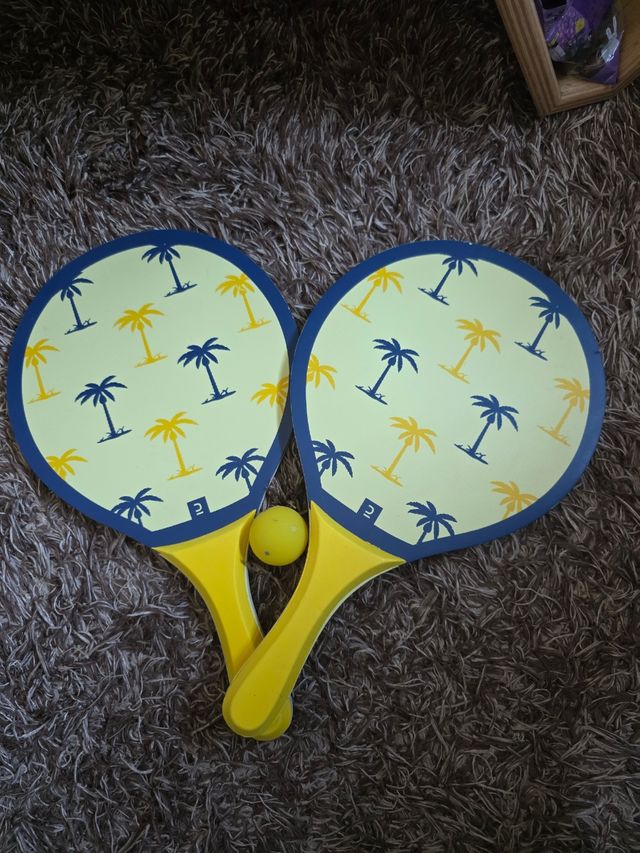 Kit Raquetes Praia - 2 raquetes + 1 bola