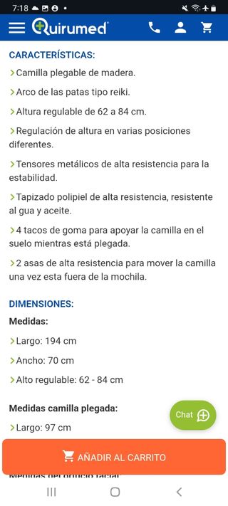 Cama masaje profesional nueva
