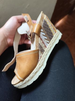Sandalias Pikolinos Cuña Marrón