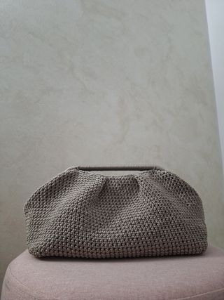 Borsa uncinetto beige