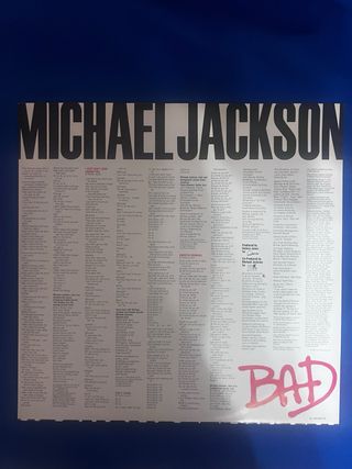 Vinilo Michael Jackson BAD (Holanda)