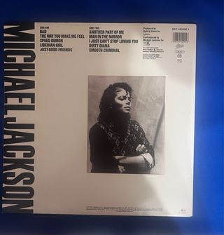 Vinilo Michael Jackson BAD (Holanda)