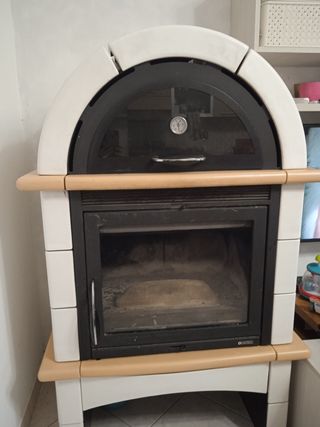 Stufa legna Nordica Falò - beige/bianco