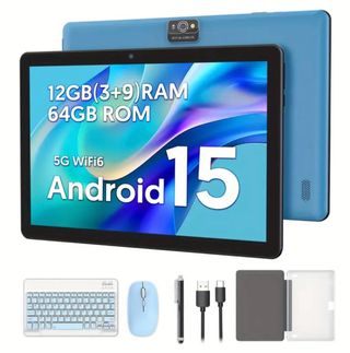 Tablet Android 15 12GB+64GB Azul