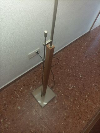Lámpara diseño madera cristal regulable
