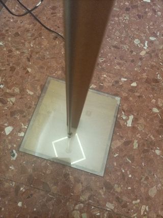 Lámpara diseño madera cristal regulable