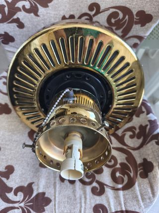 Ventilador techo c/luz metal