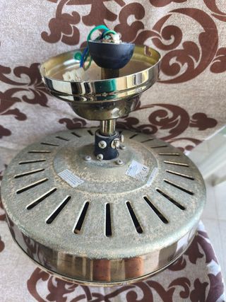 Ventilador techo c/luz metal
