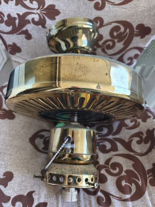 Ventilador techo c/luz metal