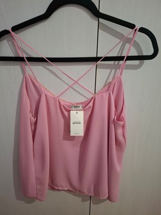 Top rosa Pimkie - Blusa tirantes 