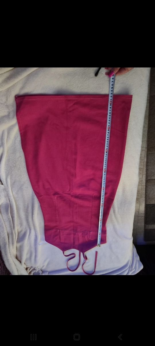 Vestido vaquero fucsia - Talla L