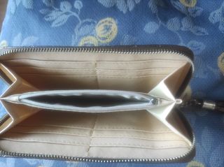 Monedero Marrón - Estilo Chevron