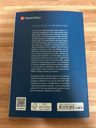 La Casa De Bernarda Alba libro