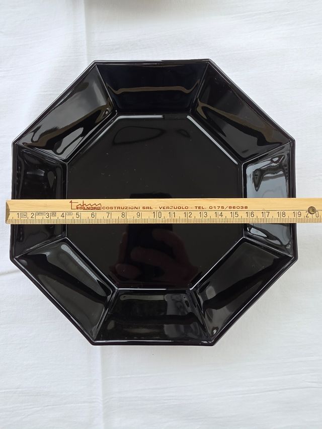 Set Arcoroc: piatti & bicchieri neri