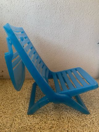 2 Sillas Plegables Playa - Azul