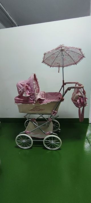 Carrito de bebé de juguete rosa - De Cuevas Reborn