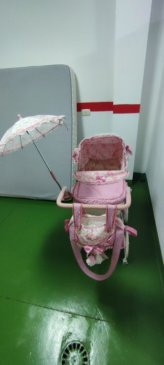 Carrito de bebé de juguete rosa - De Cuevas Reborn