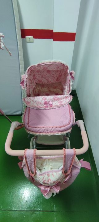 Carrito de bebé de juguete rosa - De Cuevas Reborn