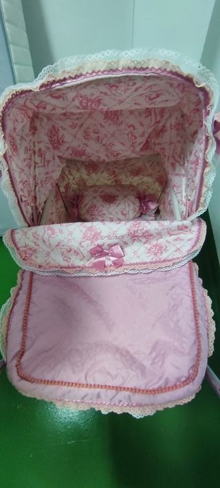 Carrito de bebé de juguete rosa - De Cuevas Reborn