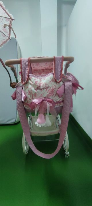 Carrito de bebé de juguete rosa - De Cuevas Reborn