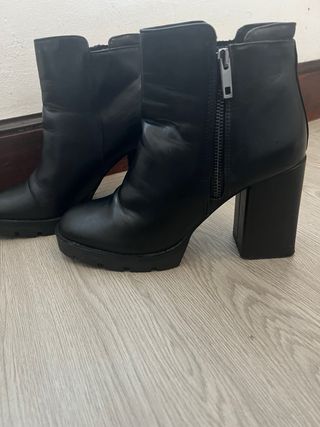 Botas negras tacón mujer